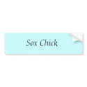 Sox Chick bumper stickers