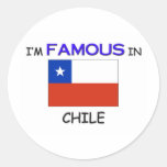 Soy famoso en CHILE Etiqueta Redonda