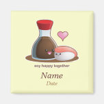 Soy Happy Refrigerator Magnet