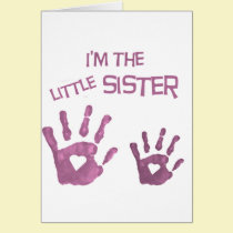 Soy la pequeña hermana tarjetas