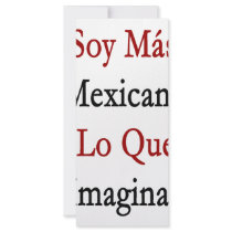 Soy Mas Mexicana De Lo Que Te Imaginas rack cards