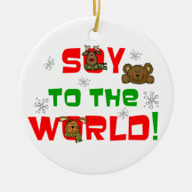 Soy to the World Christmas Tree Ornament