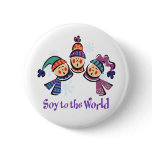 Soy to the World Holiday Buttons