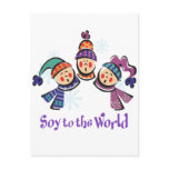 Soy to the World Holiday Post Cards