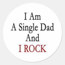 Soy un solo papá y oscilo etiqueta redonda