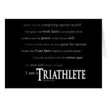 Soy un Triathlete Tarjeta