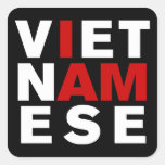 SOY VIETNAMITA CALCOMANÍA CUADRADA PERSONALIZADA