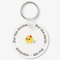 Soychick For Animals, Earth and Life Keychain keychain