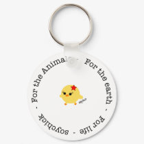 Soychick For Animals, Earth and Life Keychain
