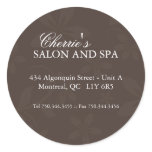 Spa Address Labels stickers