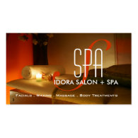Spa and Massage Business Card Template