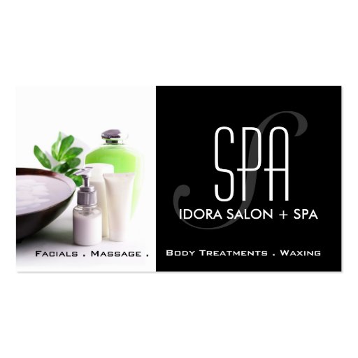 Spa and Massage Business Card Template (front side)
