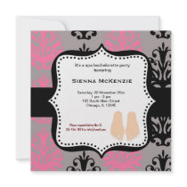 Spa Bachelorette Party Personalized Invitations