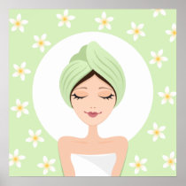 Spa/beauty salon relaxation poster print