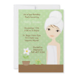 Spa Birthday Party Invitation