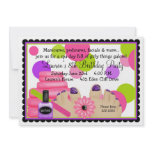Spa Birthday  party Invitations