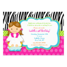 Spa Birthday Party Invitations