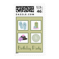 Spa Birthday Party Postage
