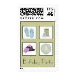 Spa Birthday Party Postage postage