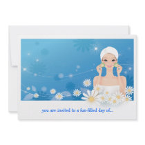 Spa Breeze Birthday Invitation
