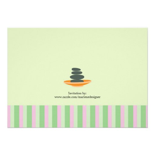 Spa Bridal Shower Invitation