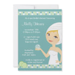 Spa Bridal Shower Party Invitation
