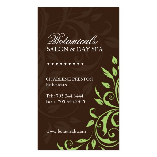 Spa Business Card