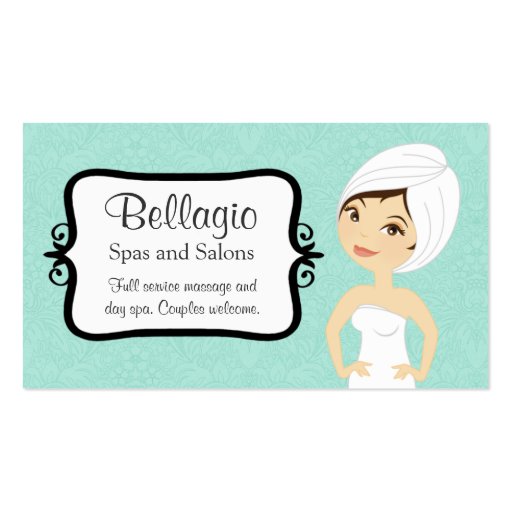 Spa Business Cards (front side)
