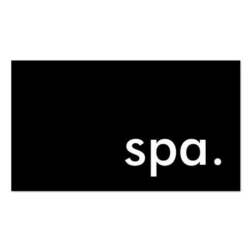 spa. business cards