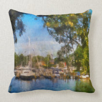 Spa Creek Annapolis Pillow by Lois Bryan pillows