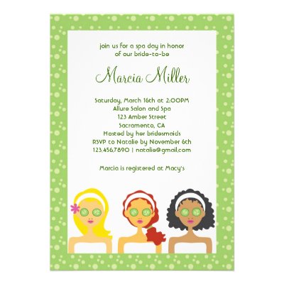 Spa Day Bridal Shower Invitation (10-pack)