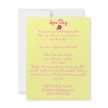 Spa Day Invitation