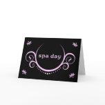 spa day party greeting card