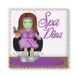 Spa Diva Refrigerator Magnet