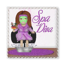Spa Diva Refrigerator Magnet