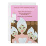 SPA Girls PARTY Birthday or Bridal Shower 5x7 Announcement SPA Girls PARTY Birthday or Bridal Shower 5x7 Announcement