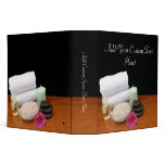 Spa/Massage/Pedicure Salon Scene Black/Color Binder