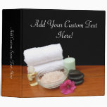 Spa/Massage/Pedicure Salon Scene Black/Color binders