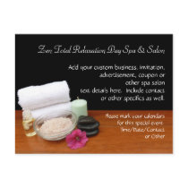 Spa/Massage/Pedicure Salon Scene Black/Color Post Cards
