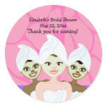 Spa Party Bridal Shower / Birthday Favor Sticker