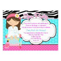 Spa Party Invitation