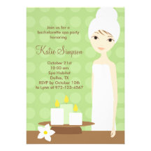Spa Party Invitation