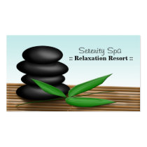 Spa Rocks - Spa & Relaxation Business Cards business cards