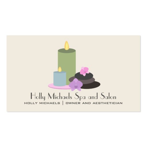 Spa & Salon Business Card (front side)