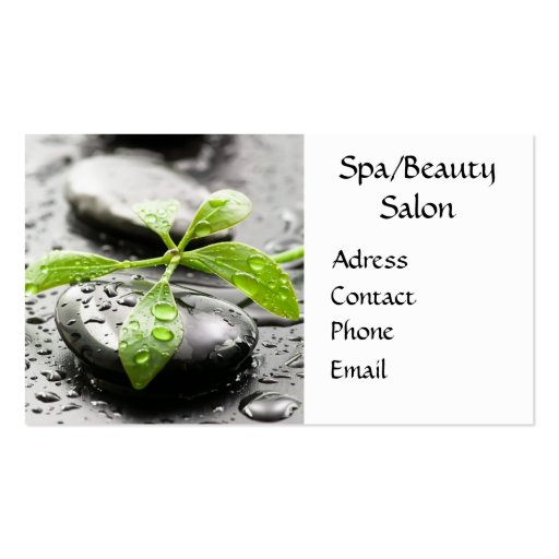 Spa Salon Business Card (front side)