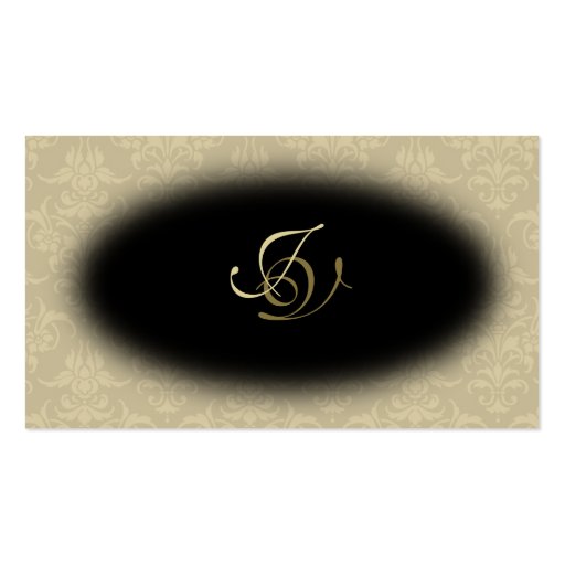 Spa & Salon Business Card nogram Black & Gold