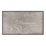 Spa Salon Business Card Vintage Swirls Butterfly