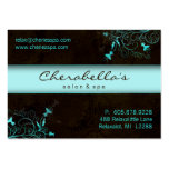 Spa - Salon Flower Elegant Turquoise Gift Card Business Card