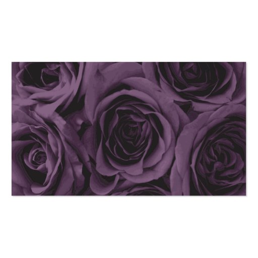 Spa - Salon Purple Rose 1 Business Card (back side)