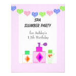 Spa Slumber Party for Girls Personalized Invitations Spa Slumber Party for Girls Personalized Invitations